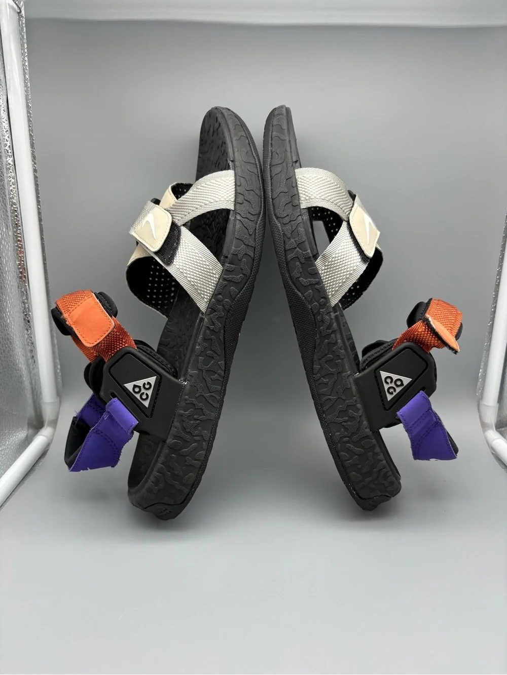 Nike ACG | Air Deschutz ACG Sandals - Black Orange Purple ; Mens 11